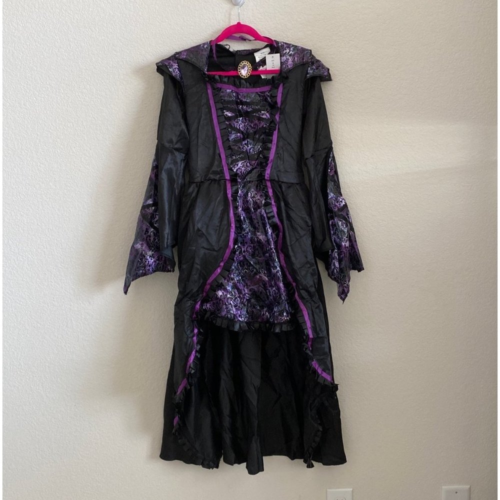 Hyde and Eek Kids Girl’s Vampire Purple/Black Halloween Costume, Size M (7/8).